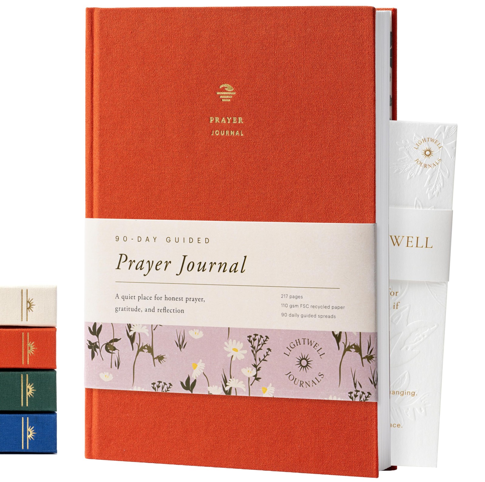 Prayer Journal for Women & Men: Guided Christian with Burnt Orange