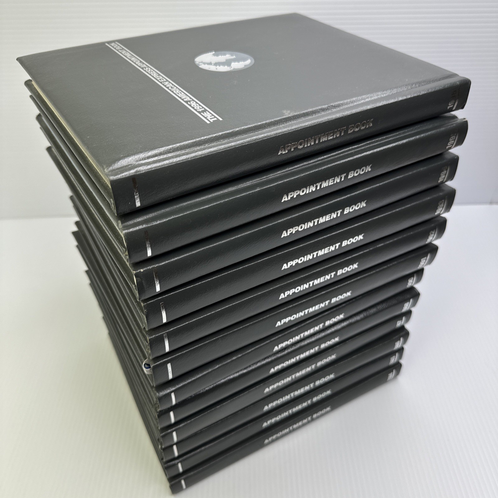 American Express Appointment Book Lot 1984-1996 Missing 1989 Twelve Hardcovers