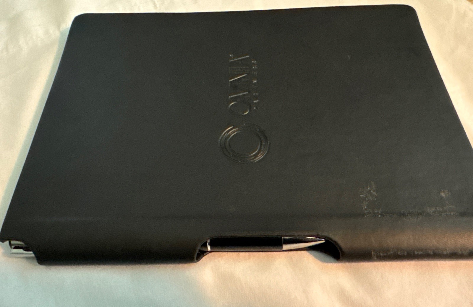 Eccolo Traveler Black Journal Lined Notebook with Pen 8 in x 5 1/2 in