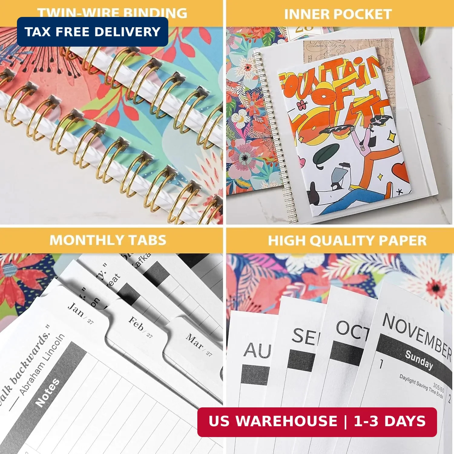 Monthly Planner 2026-2028 – 2 Year Planner 2026-2028, July 2026 – June 2028, 2 Y