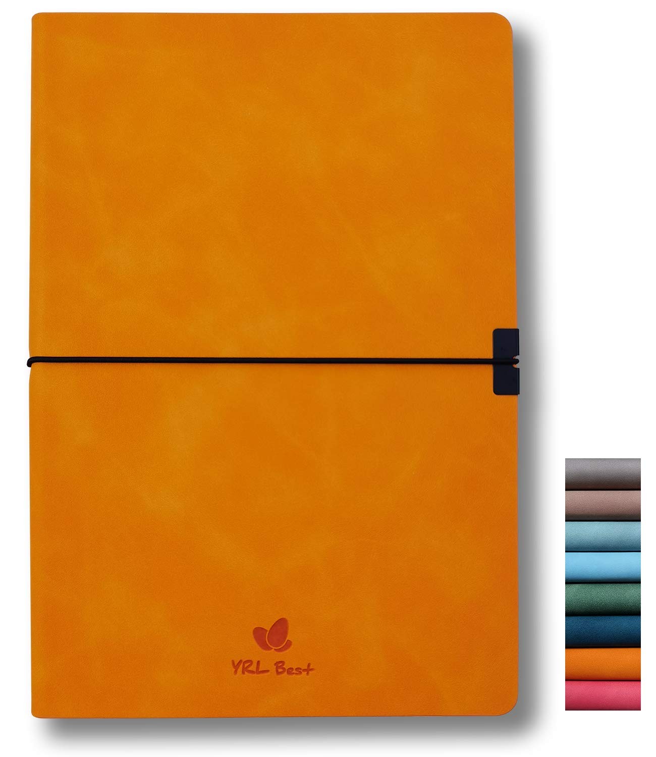 YRL Best Writing Journal Notebook, College Ruled/Lined, A5, 5.8×8.3”, Orange