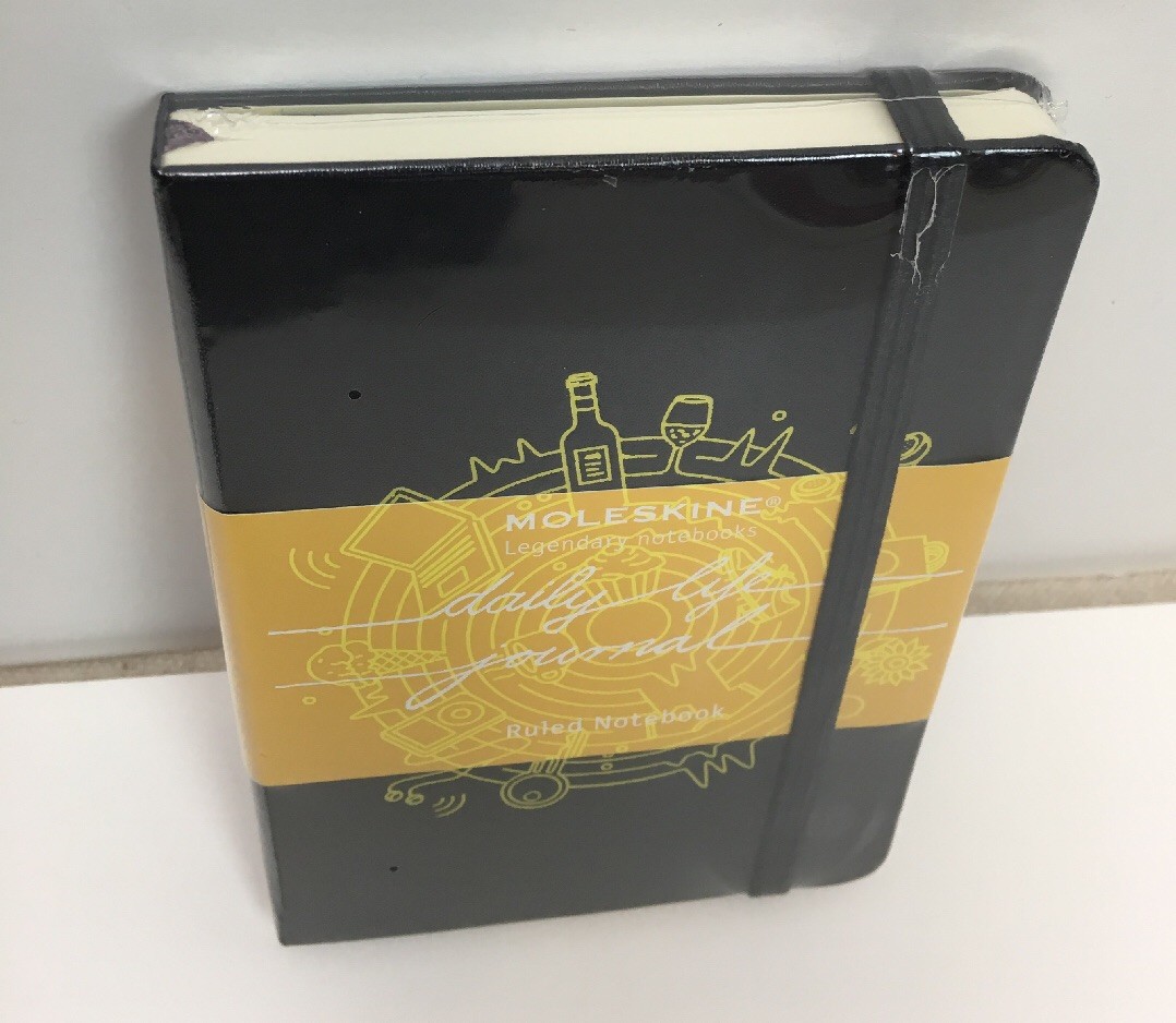 NEW MOLESKINE Black Hardback Ruled Daily Life Journal Notebook 3.5 X 5.5