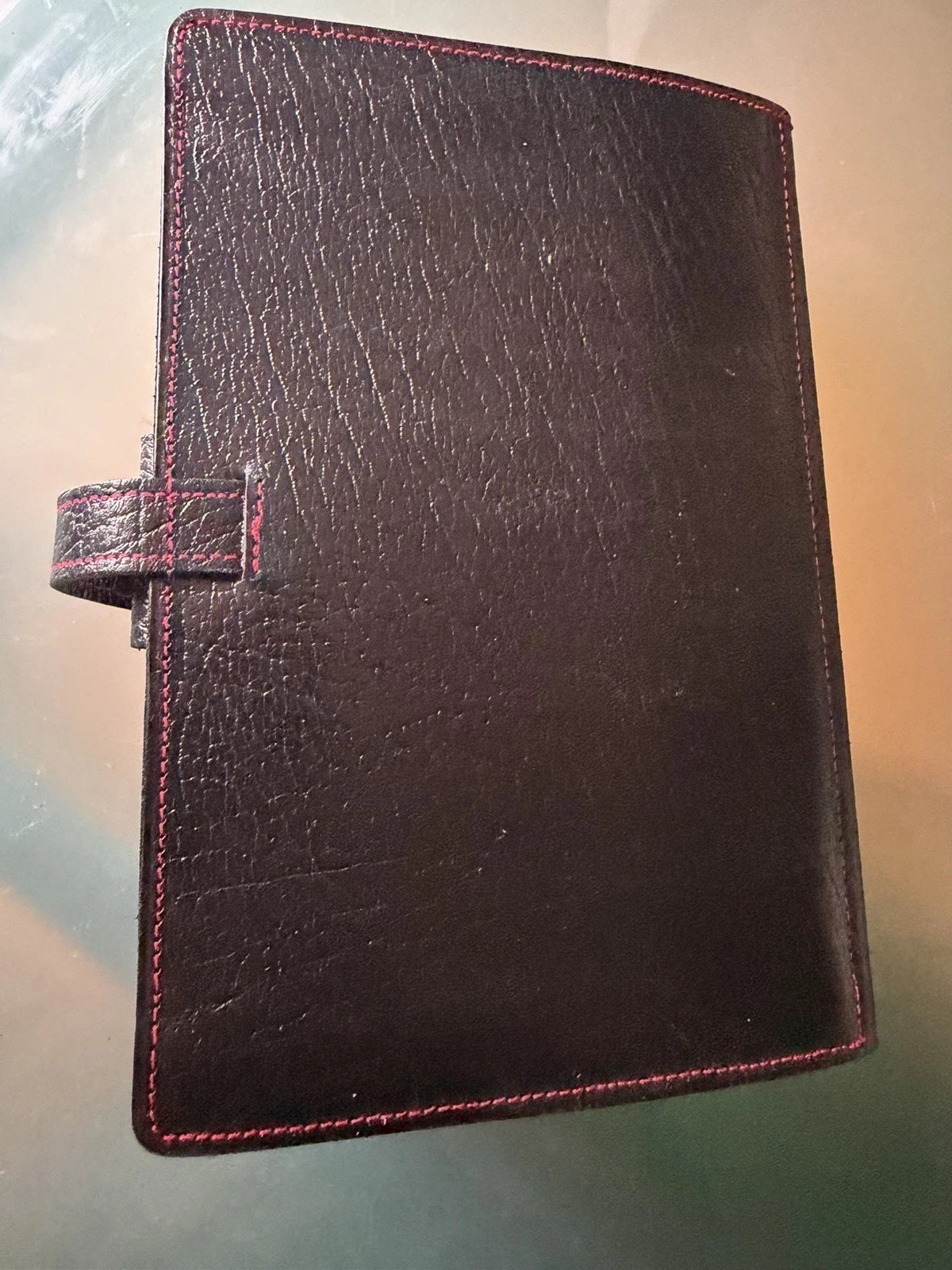 NOS 1985 Filofax “British Filofax System” Calf Leather Made In England Deadstock