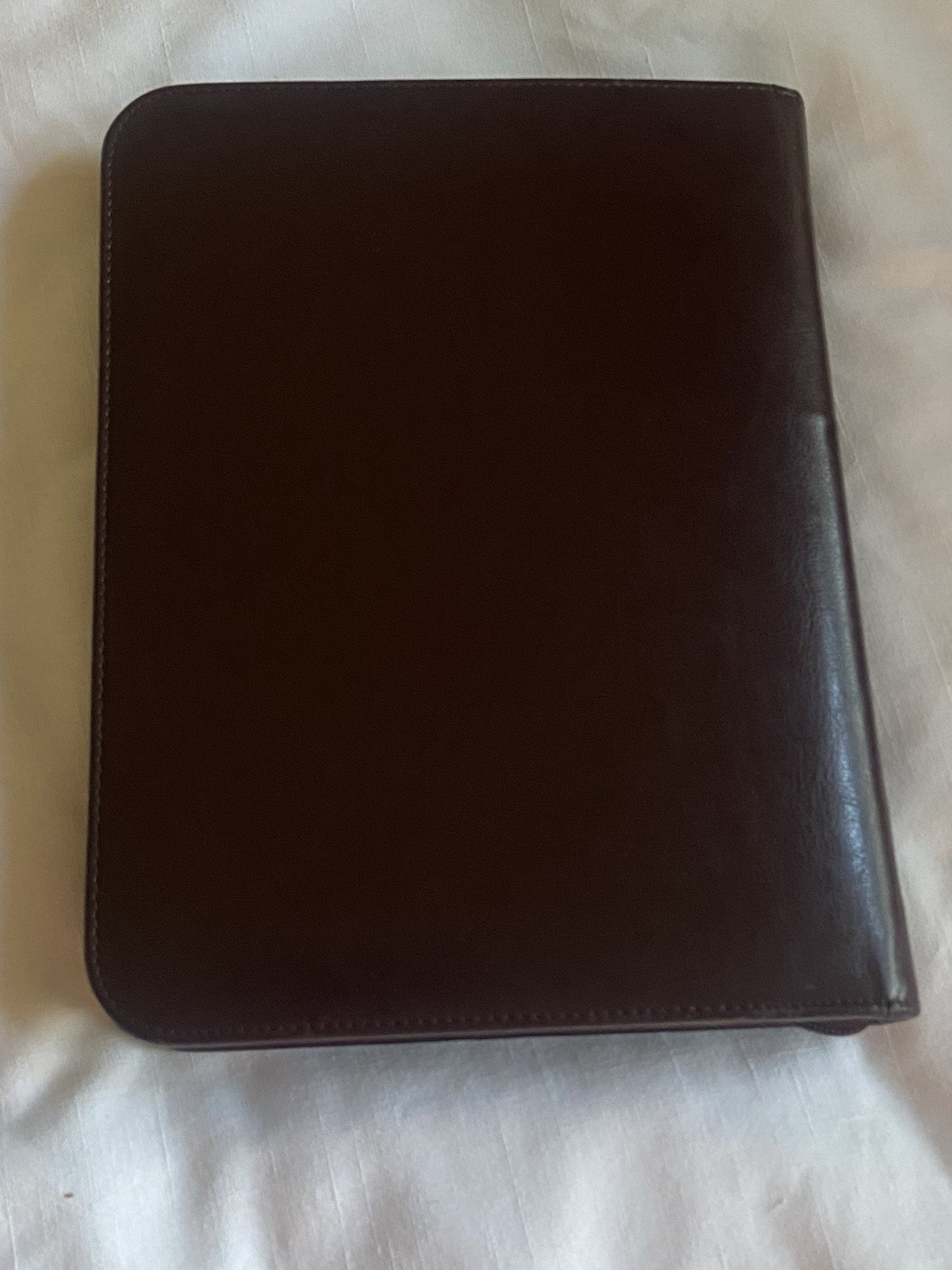 Vintage Day Timer 7 Ring Maroon/Burgundy CLASSIC Zipper Planner Binder Organizer