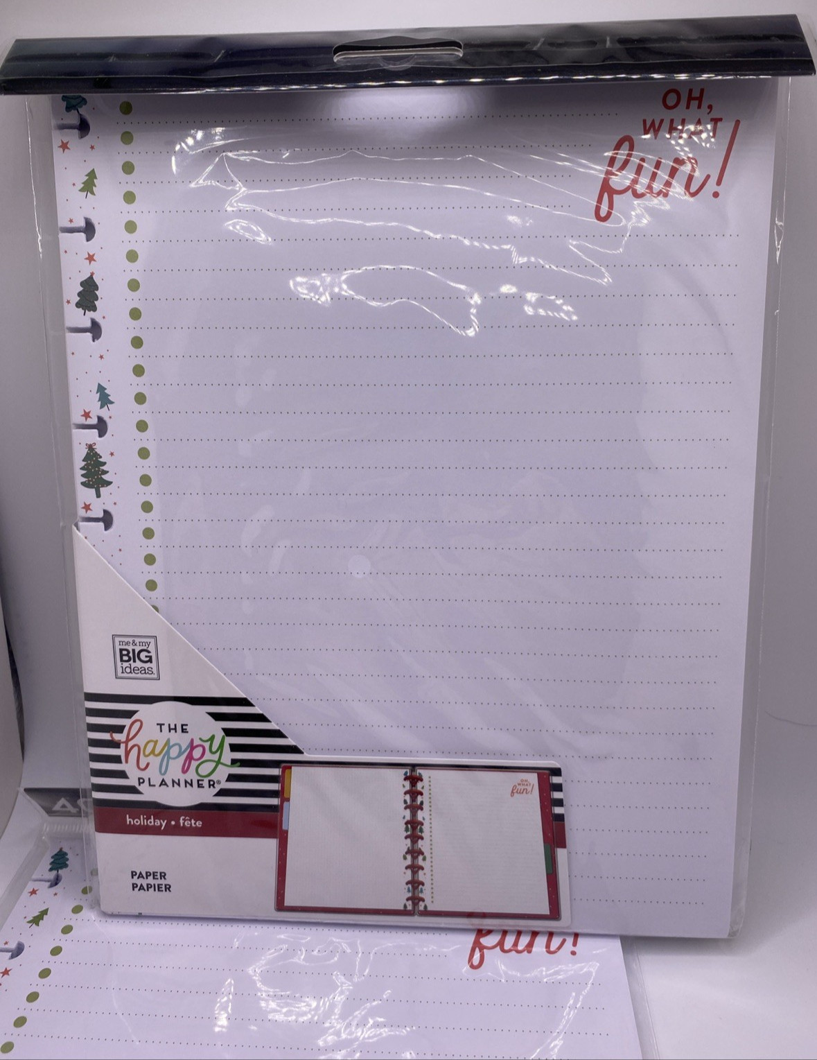 Happy Planner HOLIDAY Classic Filler Paper Dotted Lined 40 Sheets Lot of 2