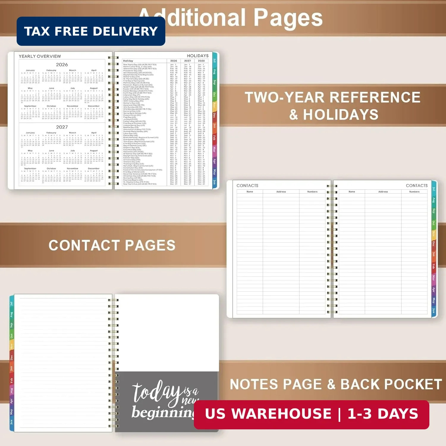 2026-2027 Planner – Planner/Calendar 2026-2027, Jul. 2026 – Jun. 2027, Weekly &