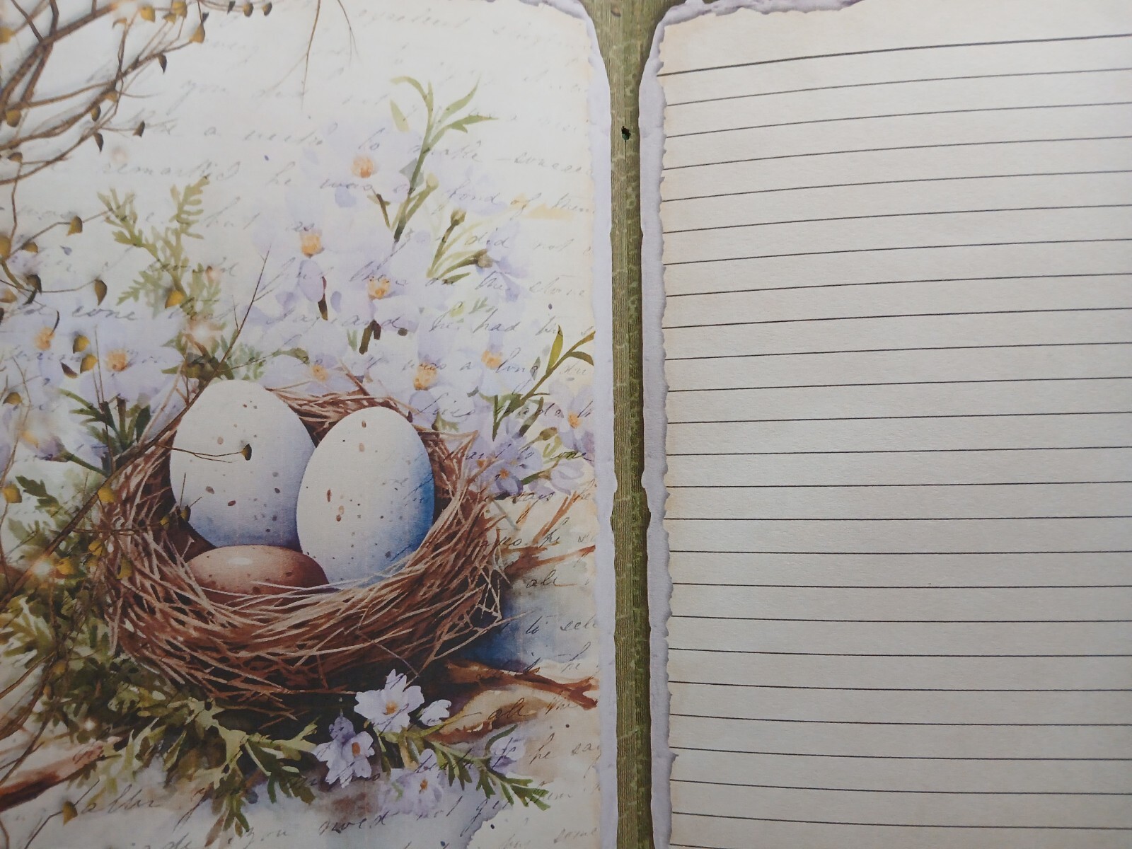 Junk Journal Booklet “OSTARA 2″ Spring Renewal Cards, Lg 6″x9” 40pg Ephemera+