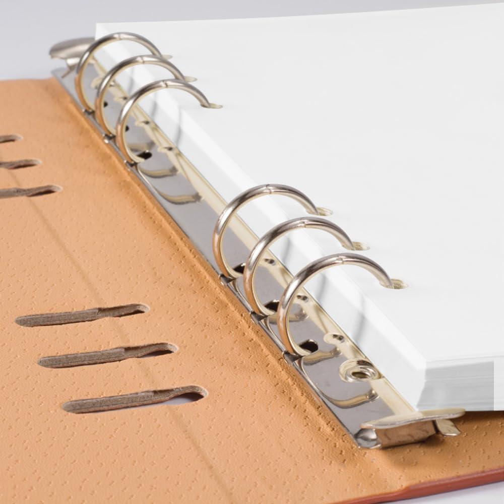 A5 Blank Paper Refill – 6-Hole Punched, 100 Sheets/200 Pages Blank Papers
