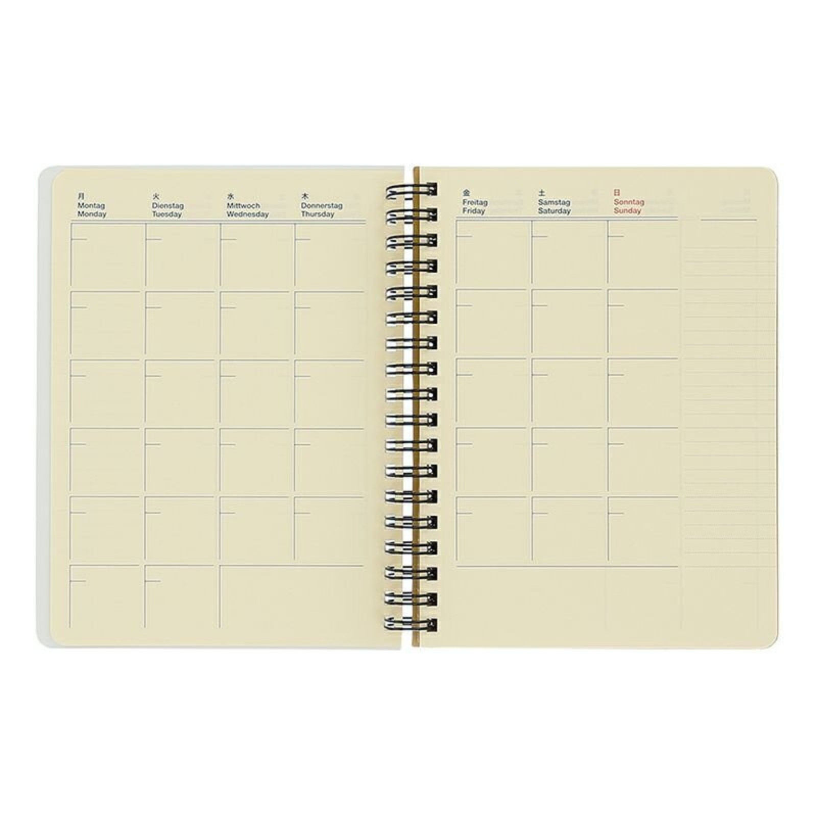 Delfonics Rollbahn Spiral Free Diary 365: 5-1/2 in. x 7 in. (Yellow) *B6 noteboo