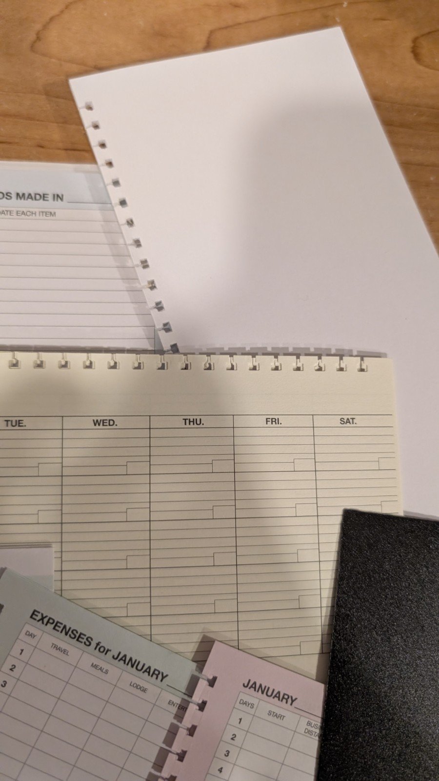 Day-Timer Pocket Size 61/2″ x 3″ Additional Add On Pages To Customize