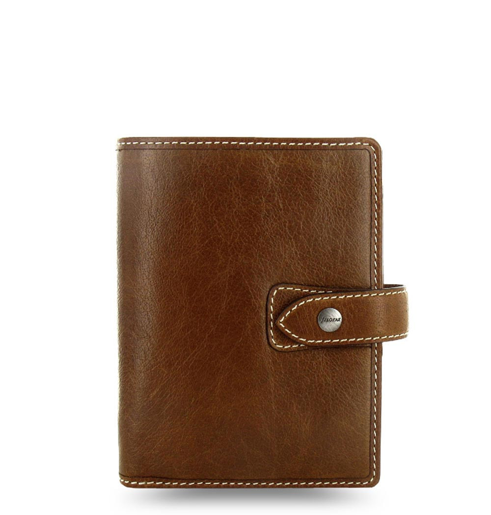 Filofax Pocket Size Malden Organiser Planner Diary Book Ochre Leather 025842 New