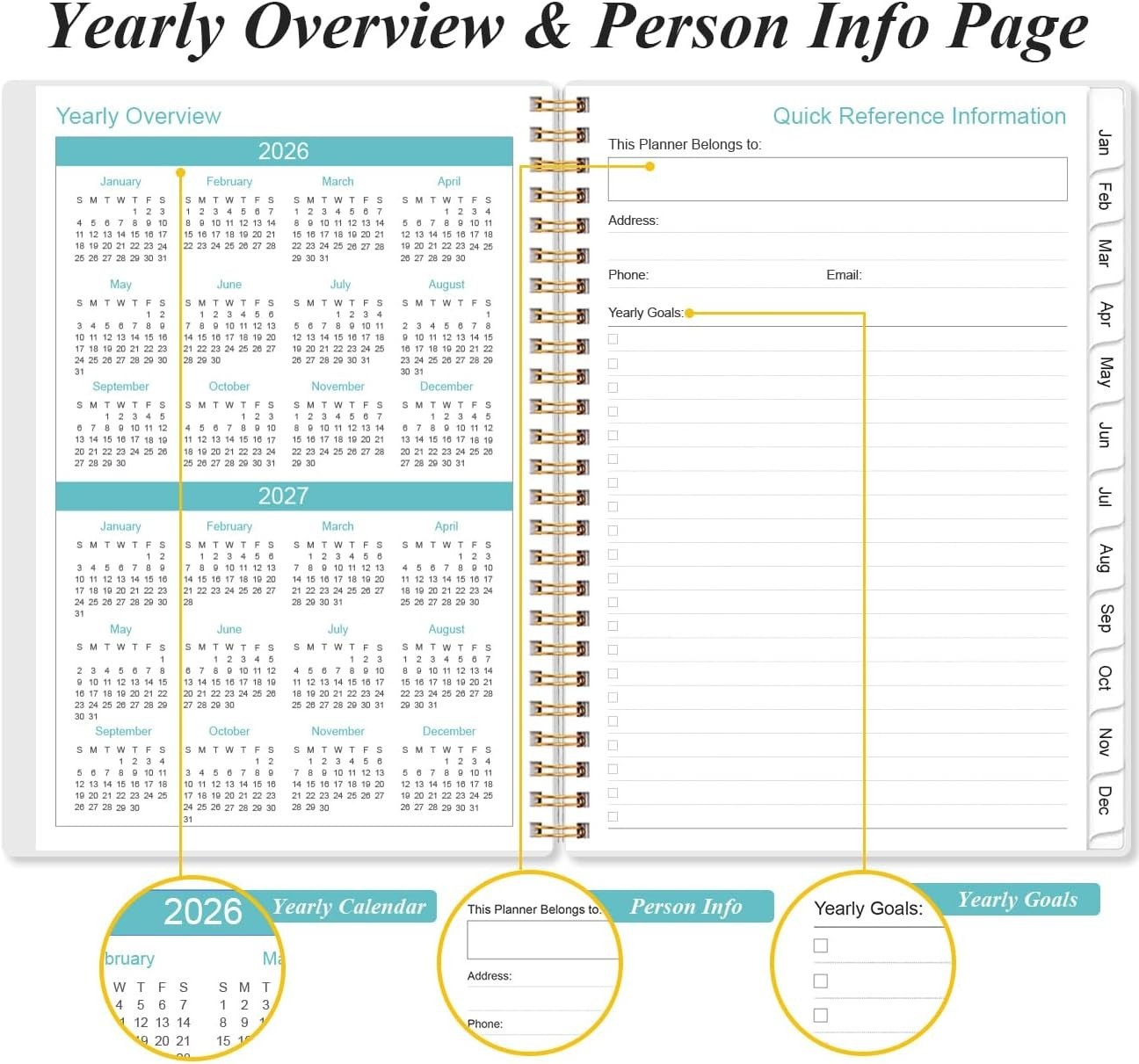 2026 Rose Leaf Planner – Weekly & Monthly Organization with High-Quality Pages