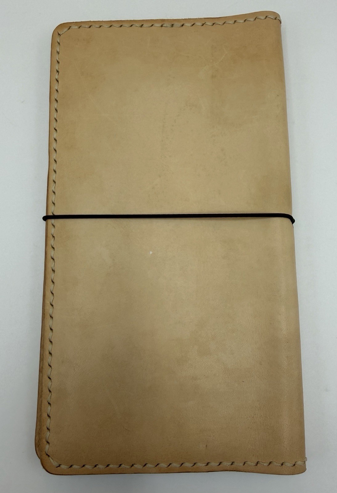 HandStitchedLeatherT B6 Slim Traveler’s Notebook Cover Natural Veg Tan Leather