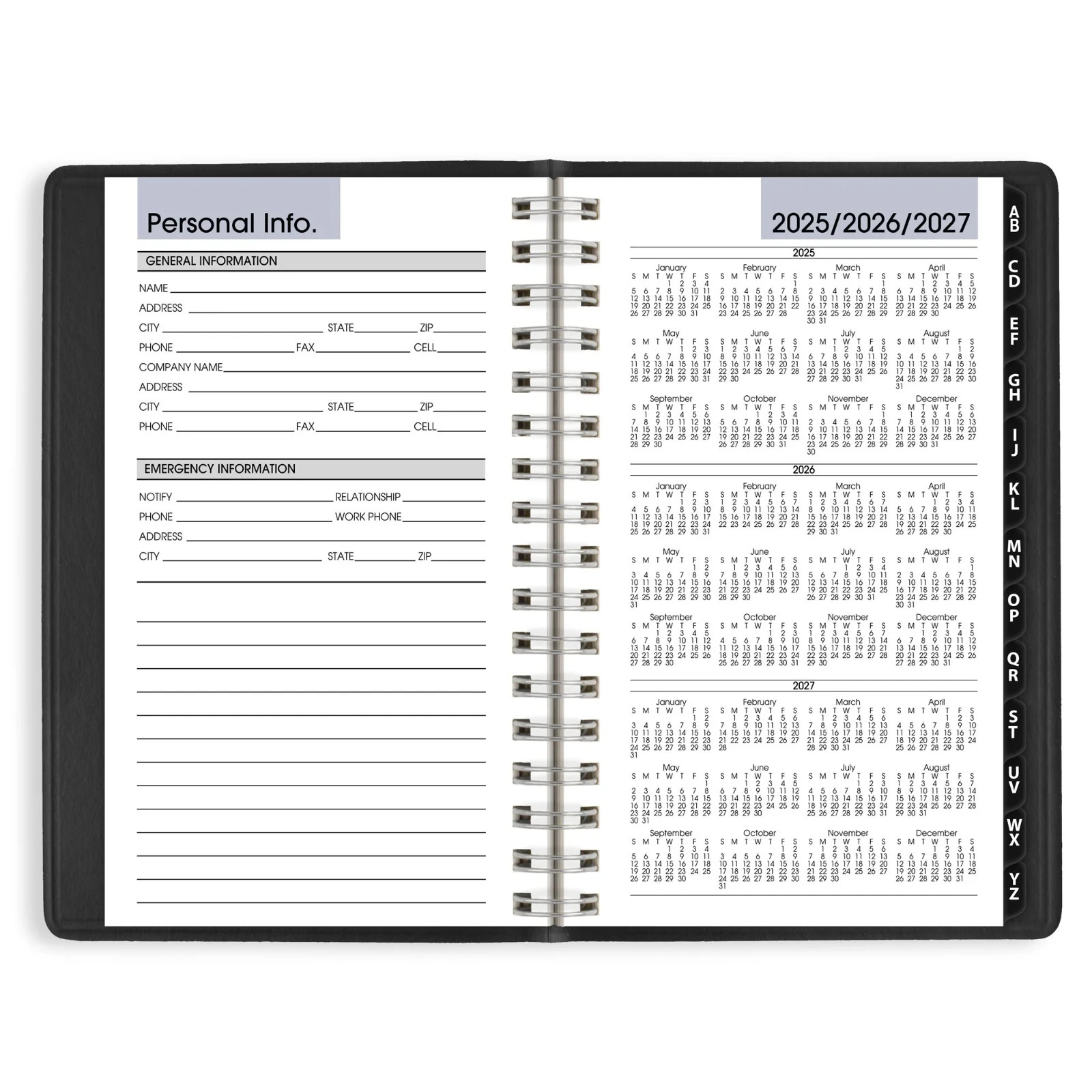 AT-A-GLANCE DayMinder 2026 Weekly Appointment Book Planner Black(G250-00)