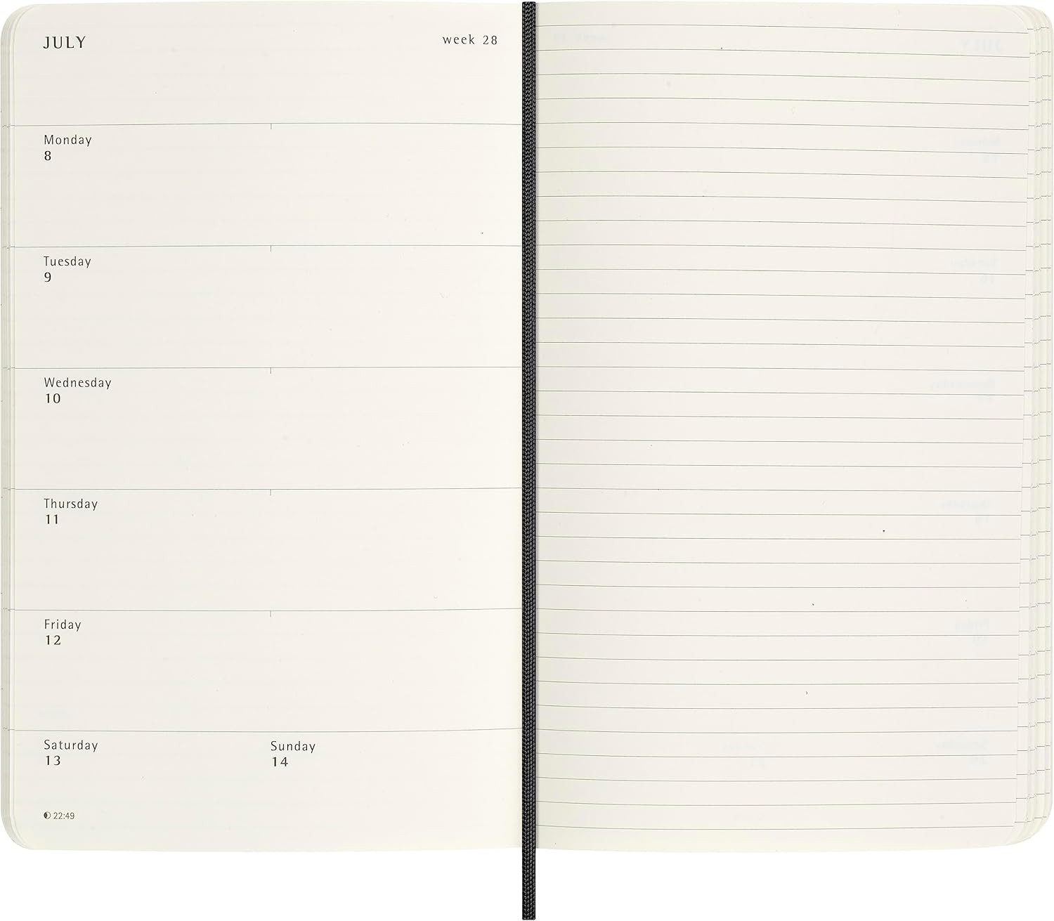 2024 Precious and Ethical Weekly Planner Box, 12M, Large, Boa Black, Soft Cover