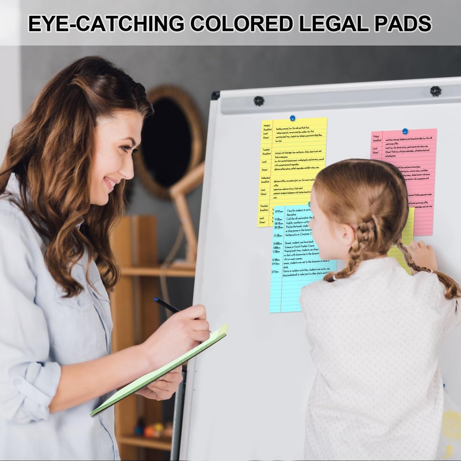 Utron 6 PCS Small Legal Pads 5×8 Colorful, Narrow Ruled Small Note Pads 5×8, …