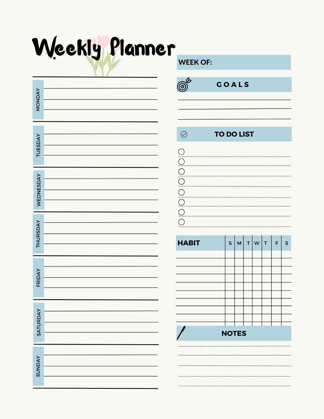 Digital Planner | Daily, Weekly, Work Goodnotes iPad Planner Digital Journal Pdf