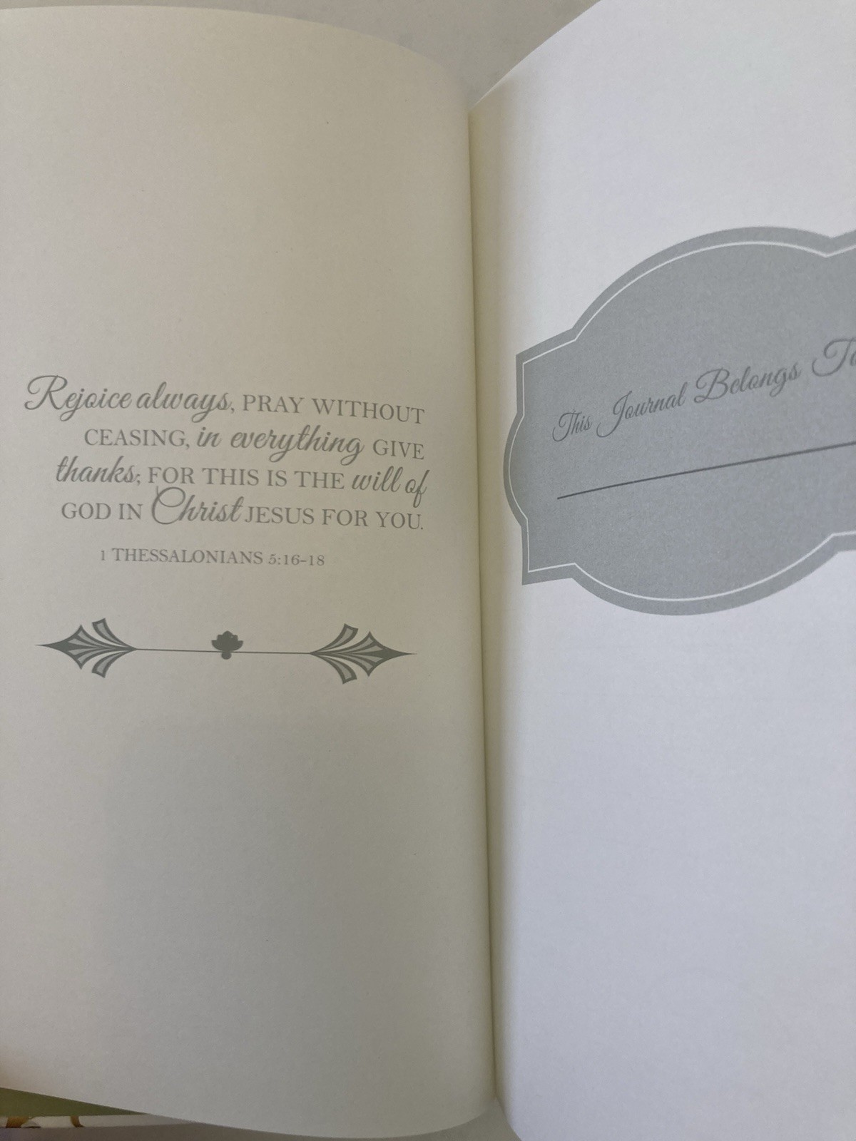 Journal Blank Booklet Notebook Scripture Biblical Quotes 8.5″x 5.5″ White Gold