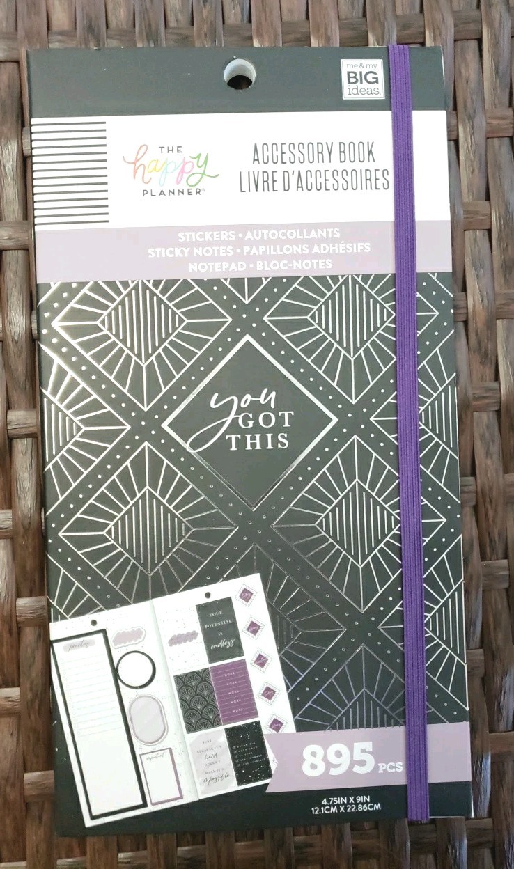 The Happy Planner Girl With Goals Accessory Book ~ You Got This Theme ~ 895 pcs