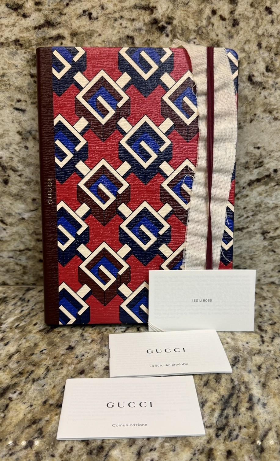 Gucci Limited Edition Large Paper Notebook Journal + Dust Bag & Gift Box — New