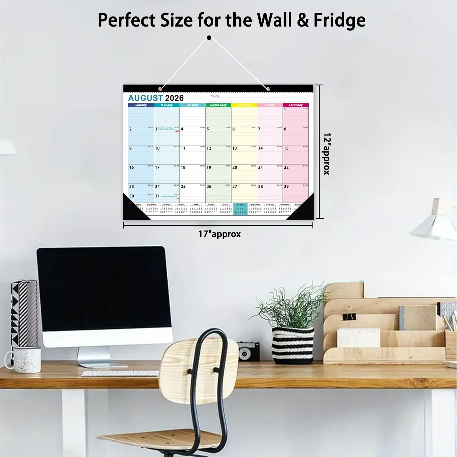 Desk Calendar 2026-2027 – 18 Month Desk Calendar july 2026-2027 Dec, 17″ x 12…