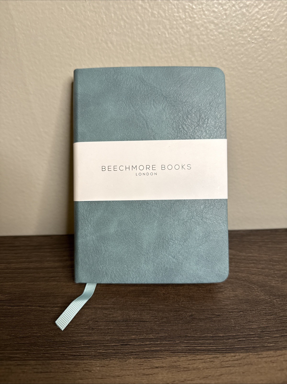 BEECHMORE BOOKS London Lined Ruled Pocket Notebook / Journal – Arctic Teal