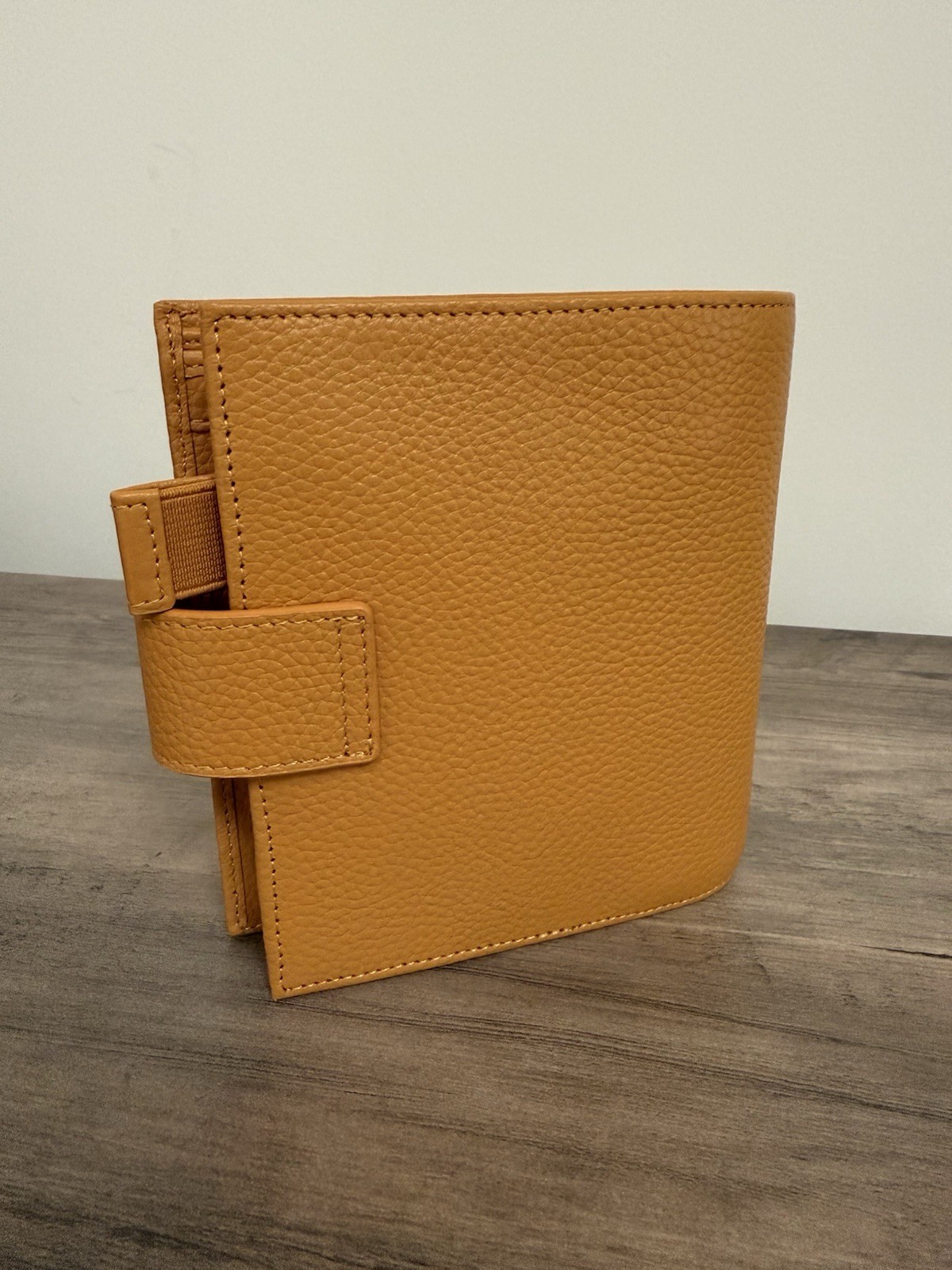 Moterm Pocket A7 Mustard Yellow Pebbled Leather Planner Organizer Binder 30mm