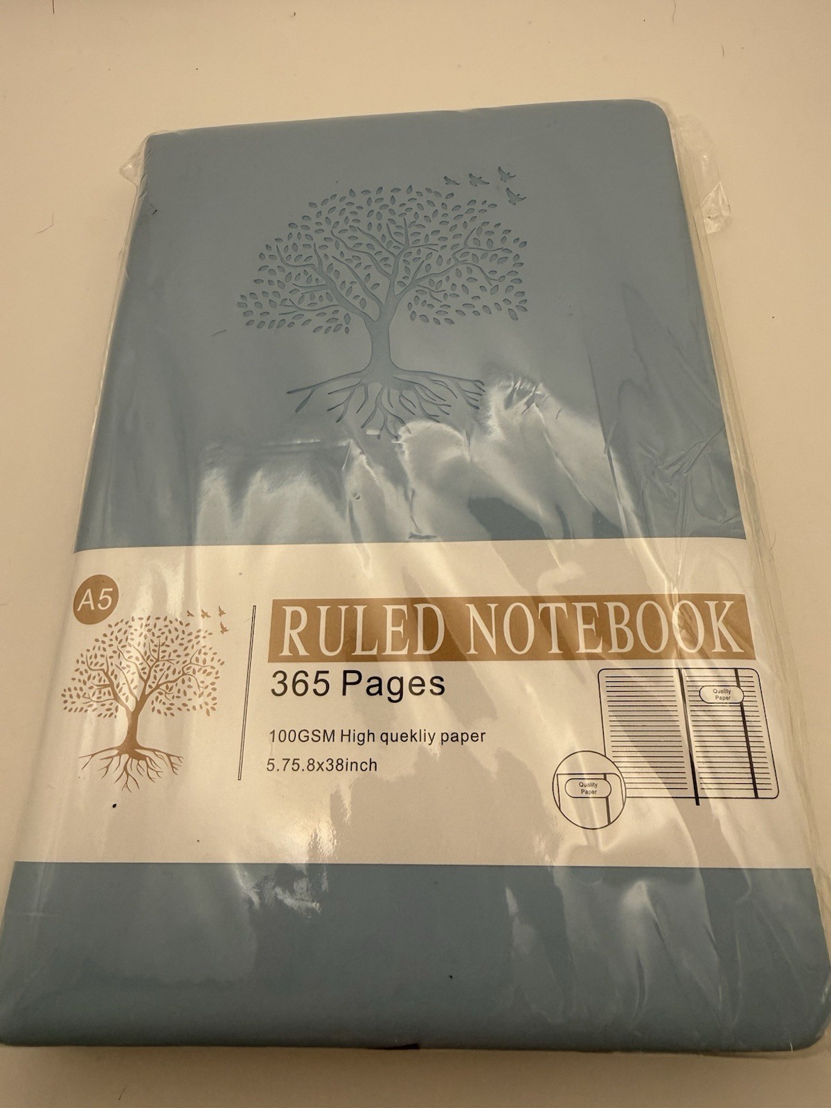 Ruled notebook 365 Pages Blue 5.75×8.38 Inches