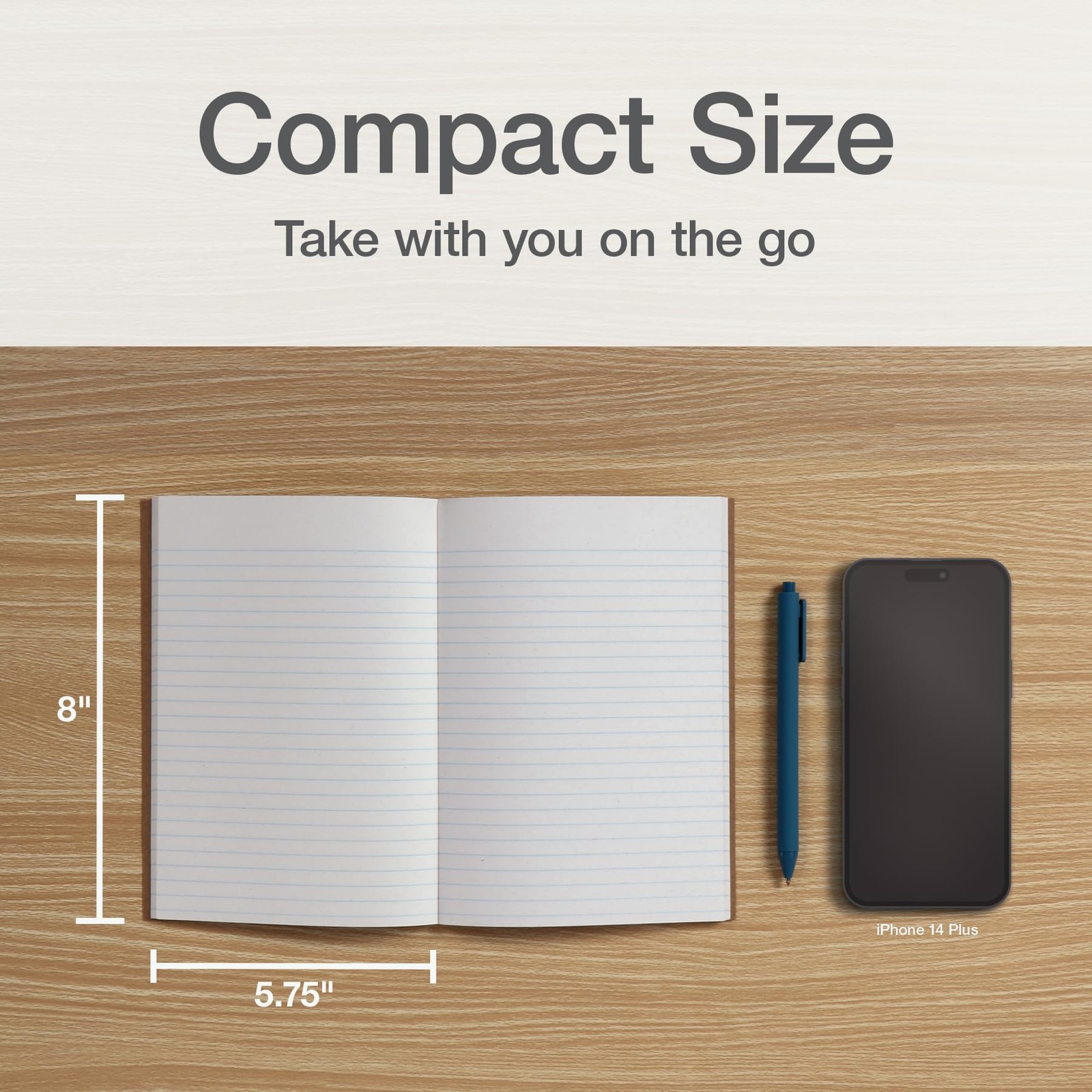 Oxford Composition Notebook 6 Pack,Notebooks for 6 Count (Pack of 1), Kraft