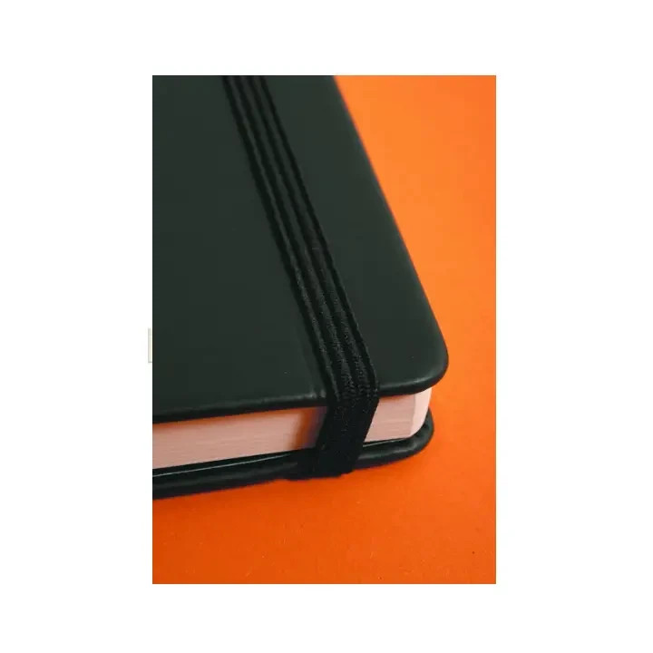 Lined Black Vegan Leathette Rhodia Webnotebook 5.5″ x 8.25″ Made in France