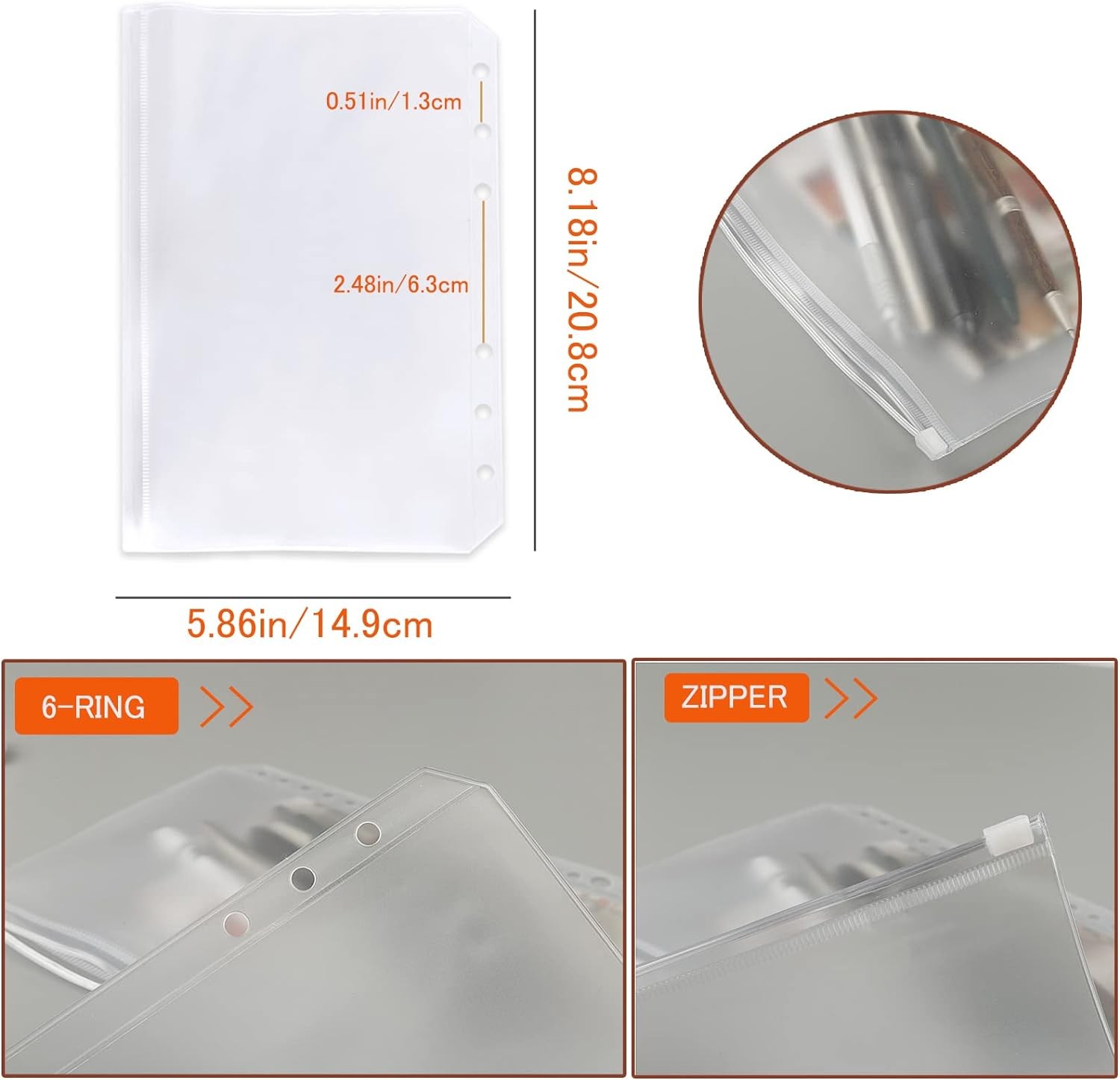 DY.2ten Refillable A5 Notebook Set, 3 Pack Lined Refill Paper