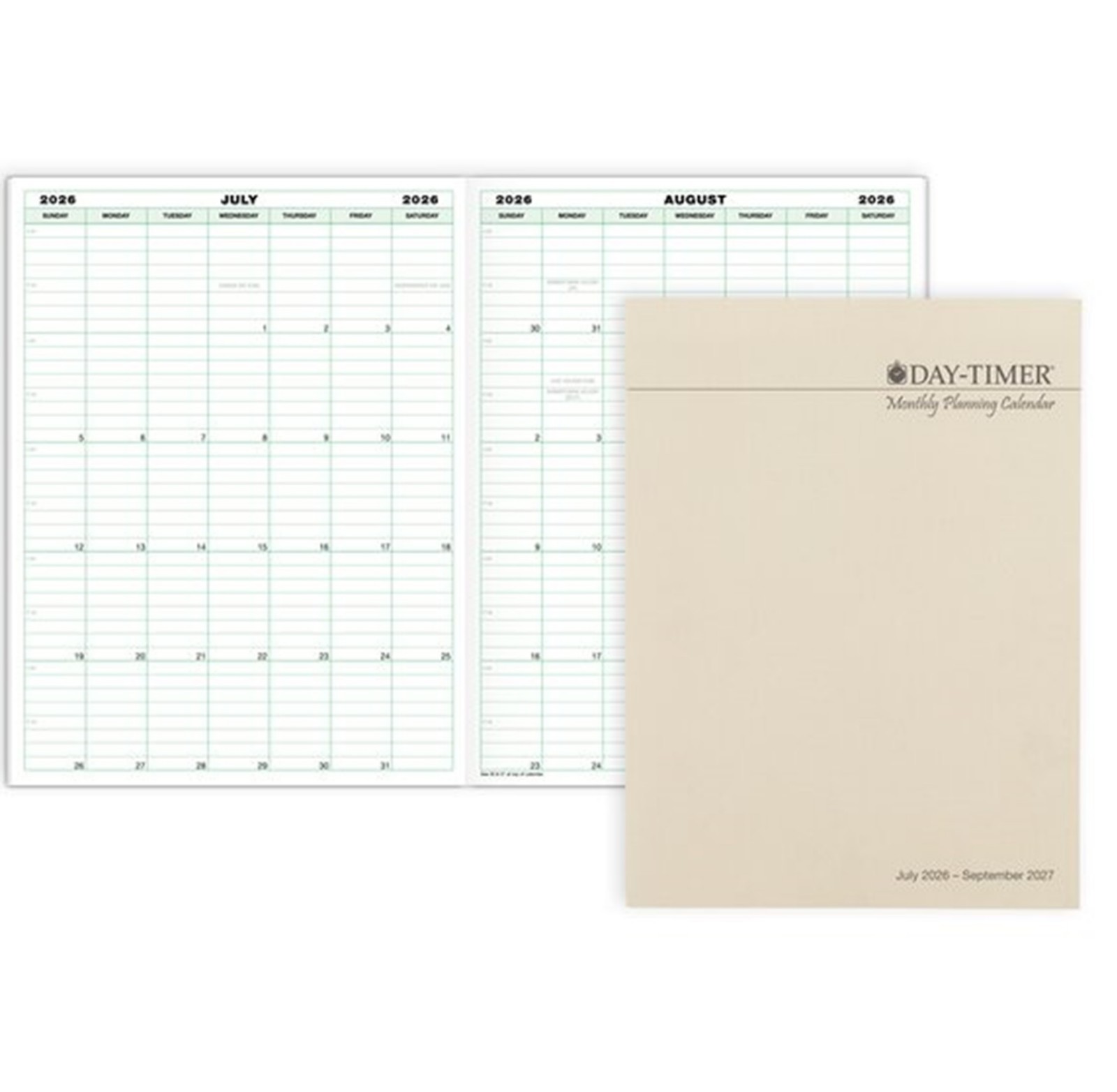 Day-Timer Jan-Dec 2027 Two Page/Day Reference Planner Refill, Notebook, 8.5×11
