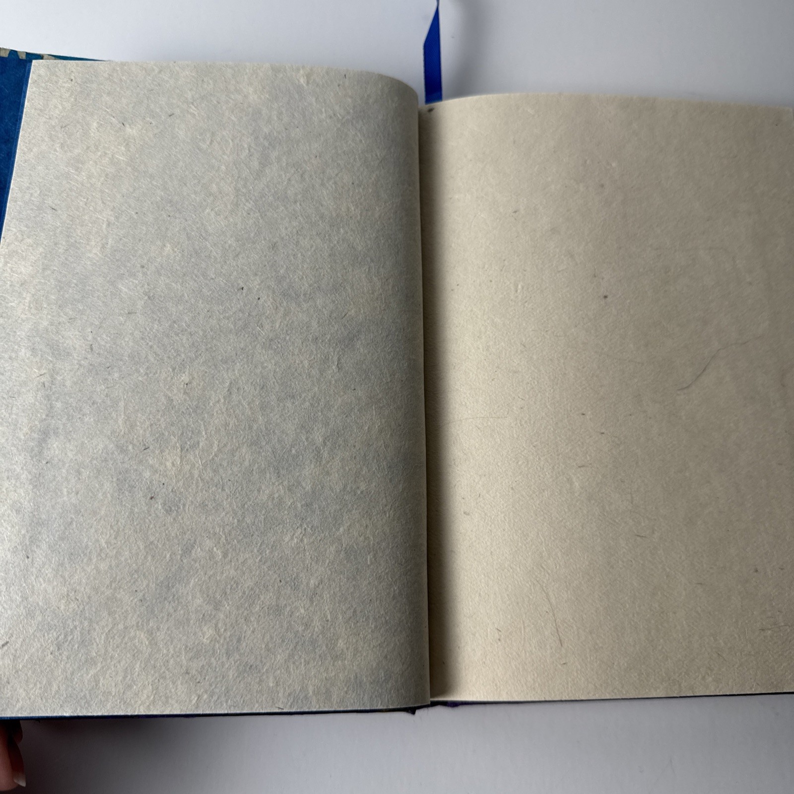 Blue Floral Journal Blank Diary Book Hard Cover Made From Lokta Plant from Nepal