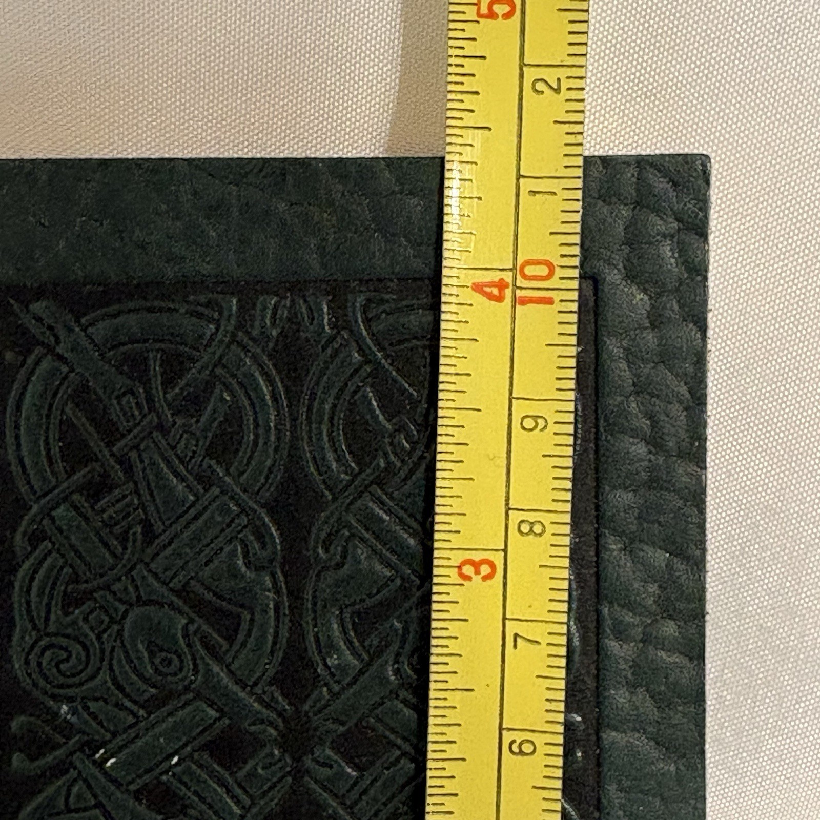 Celtic Design Leather Address Book Alphabet Tabs 3 x 4.5 Knot Gold Edges Small