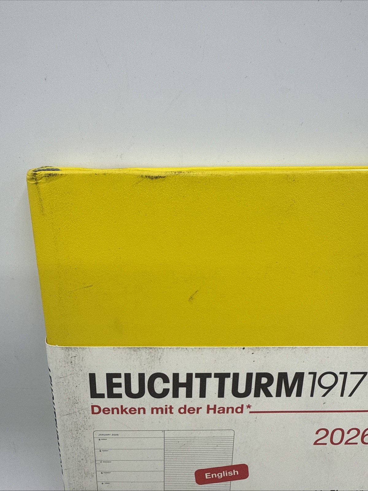 LEUCHTTURM1917 READ!! Weekly Planner & Notebook 2026 Medium (A5) Lemon