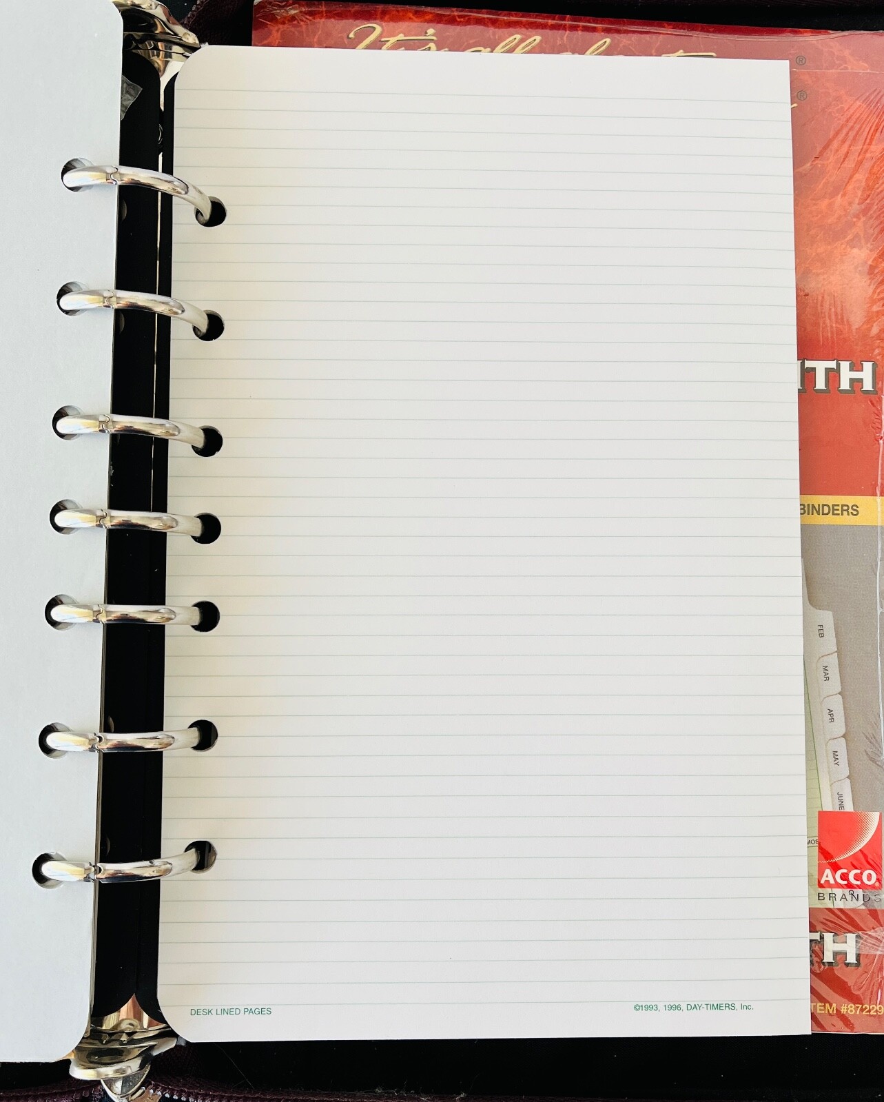 Day-Timer Agenda Binder Personal Organizer To-Do Lists Contacts Diary New 2001