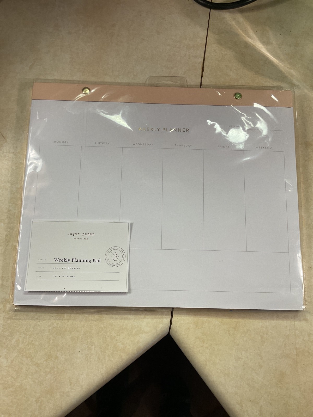 Sugar Paper Weekly Planning Pad Planner Desk Calendar Yearly 52 Sheets 8″ x 10″