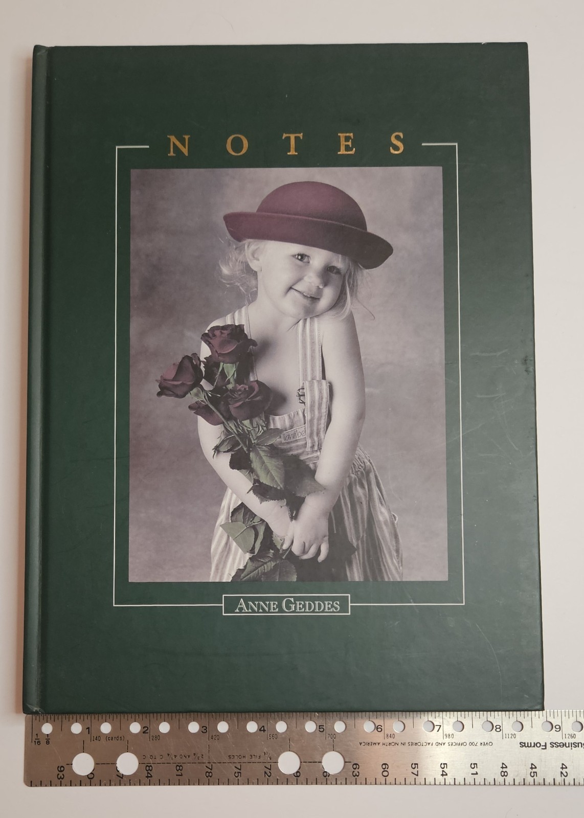 Anne Geddes Notebook Journal – Baby Holding Roses UnRuled Blank Pages 1996