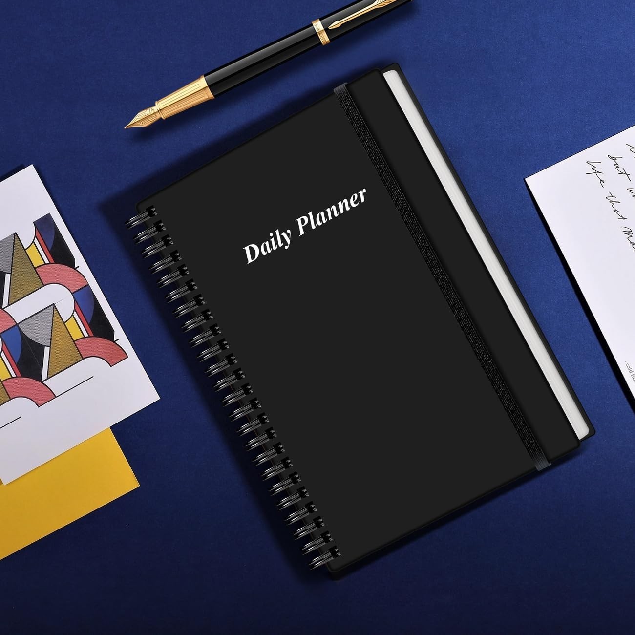 Daily Planner Undated – A5 To Do List Notebook Hourly Schedules, Spiral Appoi…