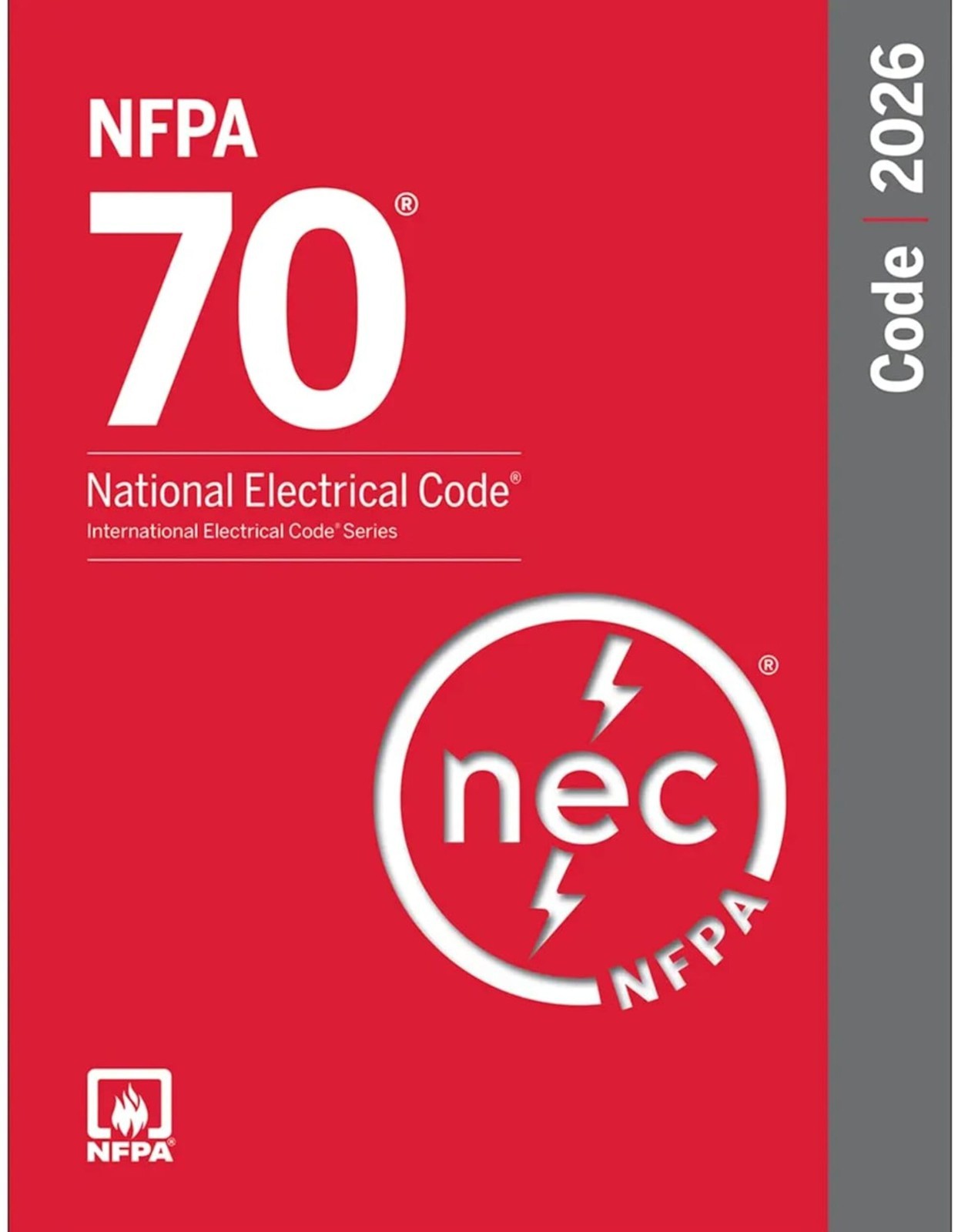 NFPA 70, National Electrical Code NEC 2026 Softbound Paperback –978-1455932207