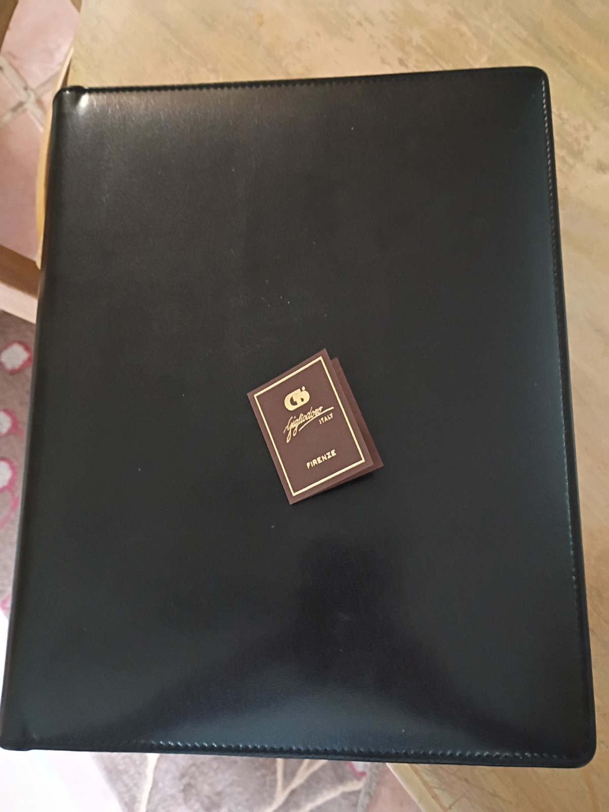 Vintage Gigiodoro Firenze Italy Leather Notebook Diary Guest Book Vellum…