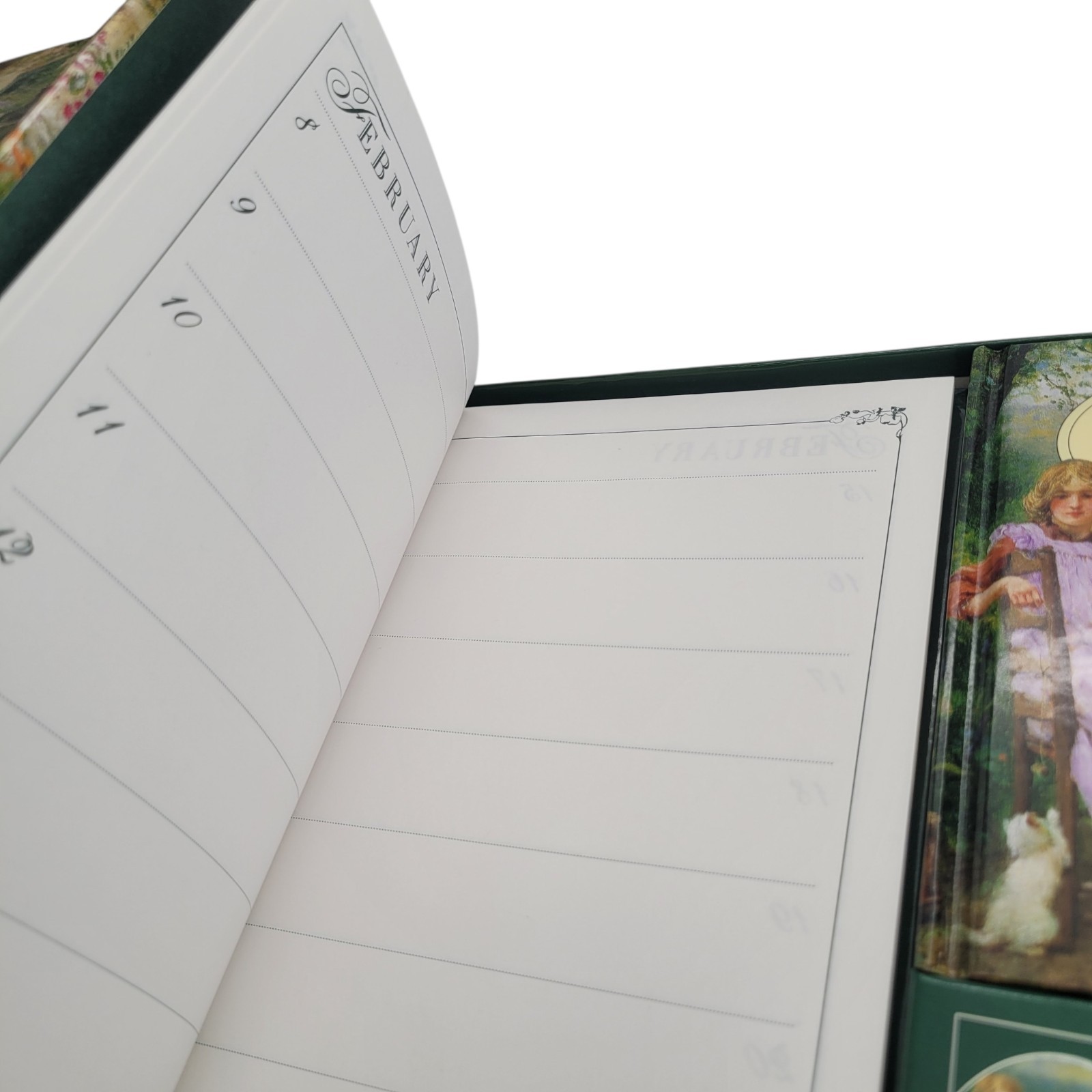 Vintage 1996 Cottage Garden Floral Gift Set Any Year Diary Address Book Pen