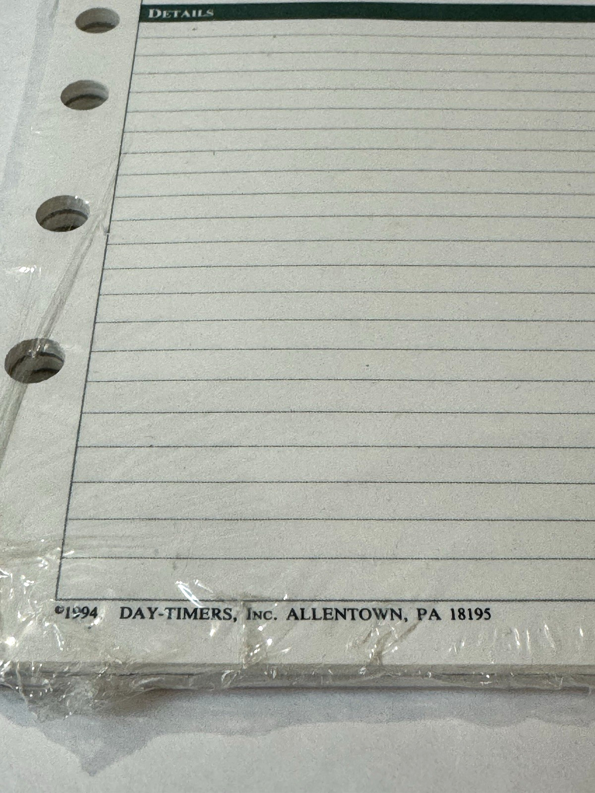 VTG Daytimer 1994 Refills Lot Lined Pages Project Contact Pages Blank Tabs NOS