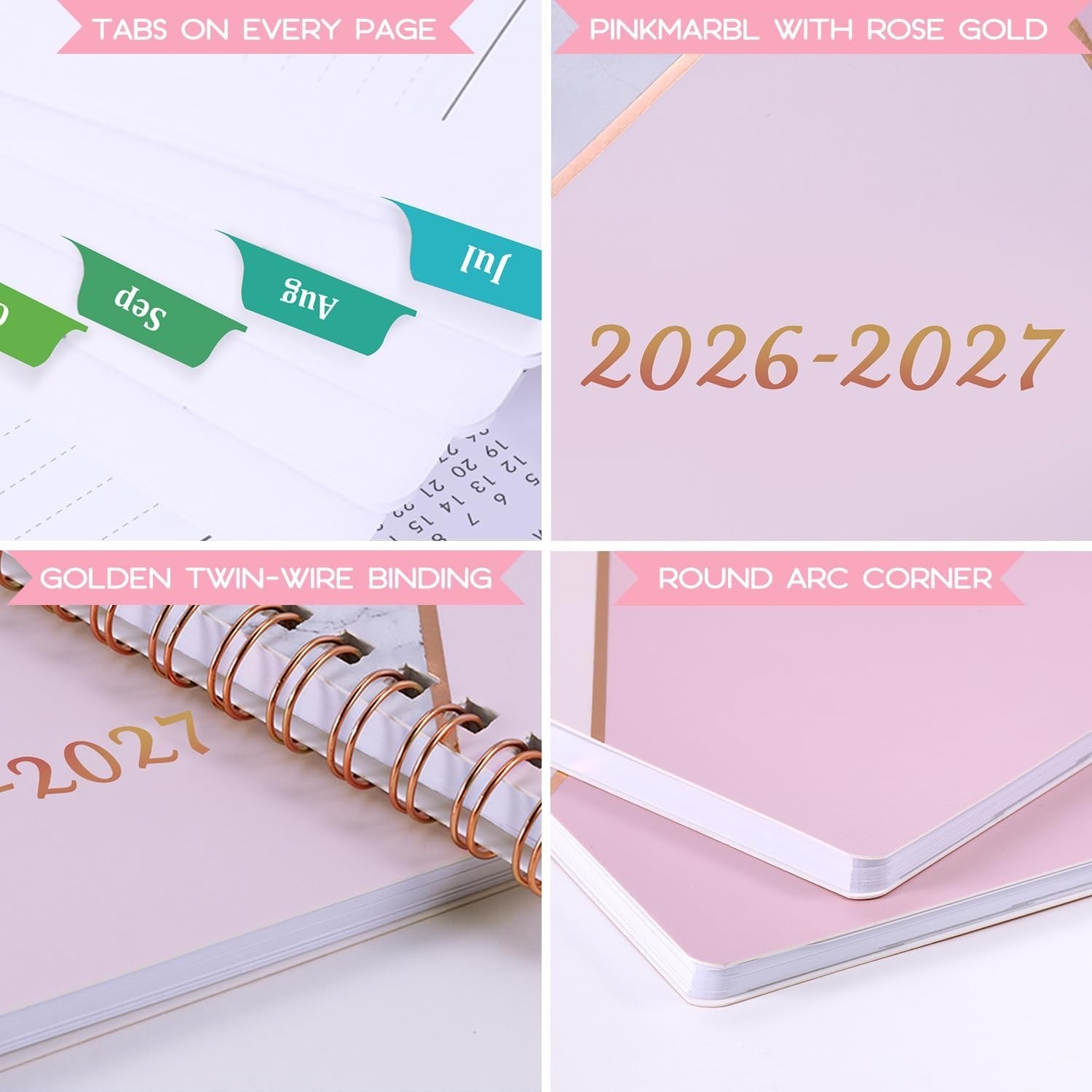 8×10 Academic Planner 2026-2027 – Weekly, Monthly, and Stylish Design