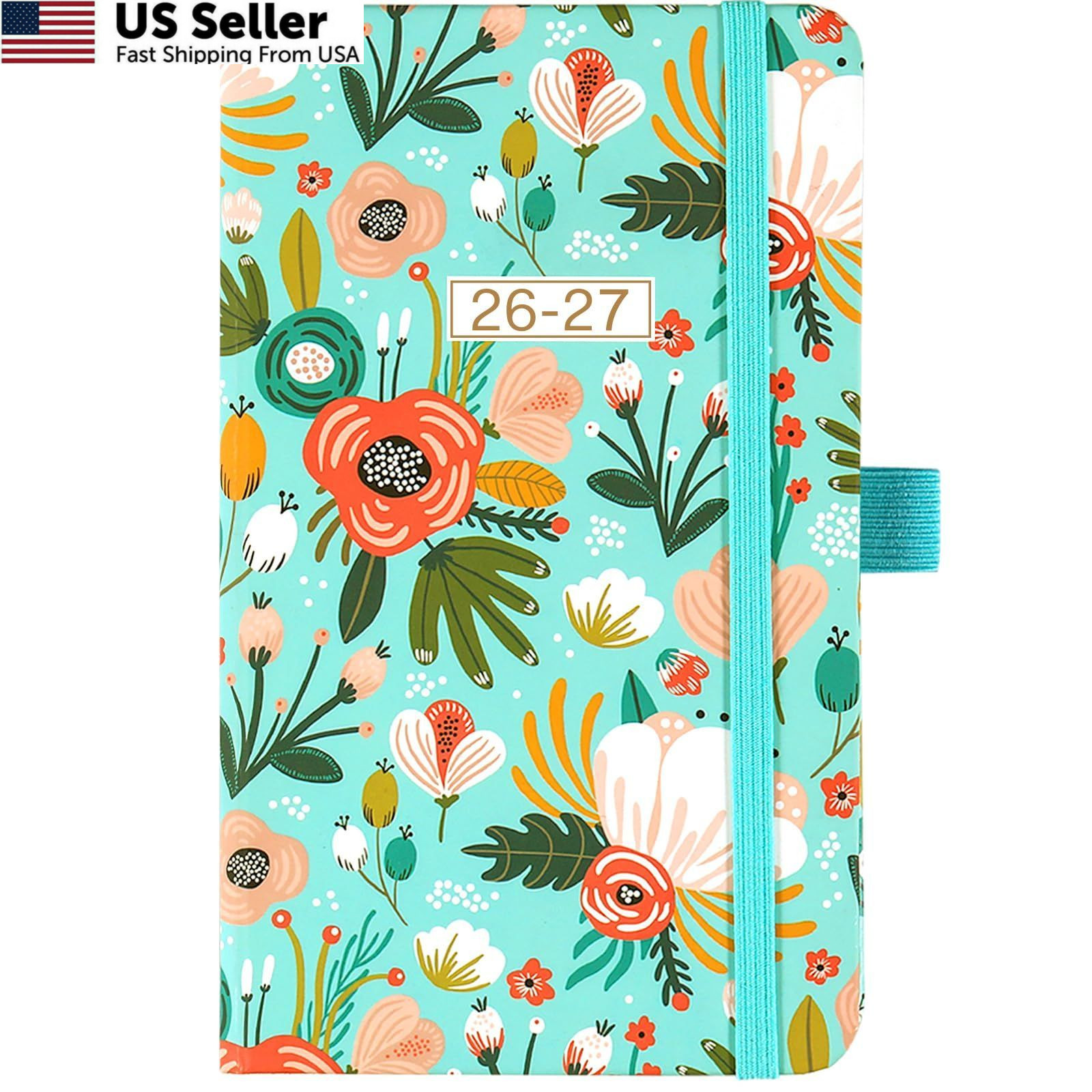 2026-2027 Pocket Planner/Calendar – Weekly & Monthly Small, Multicolored