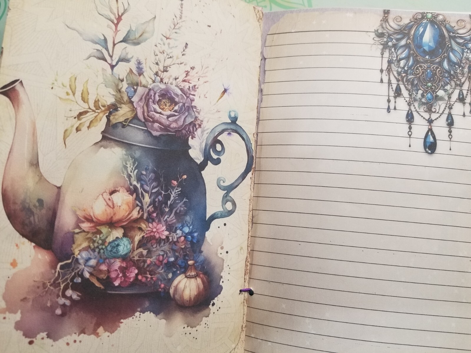 Junk Journal Booklet “NATURAL MAJICK” HANDMADE Cards, Pockets Ephemera Halloween