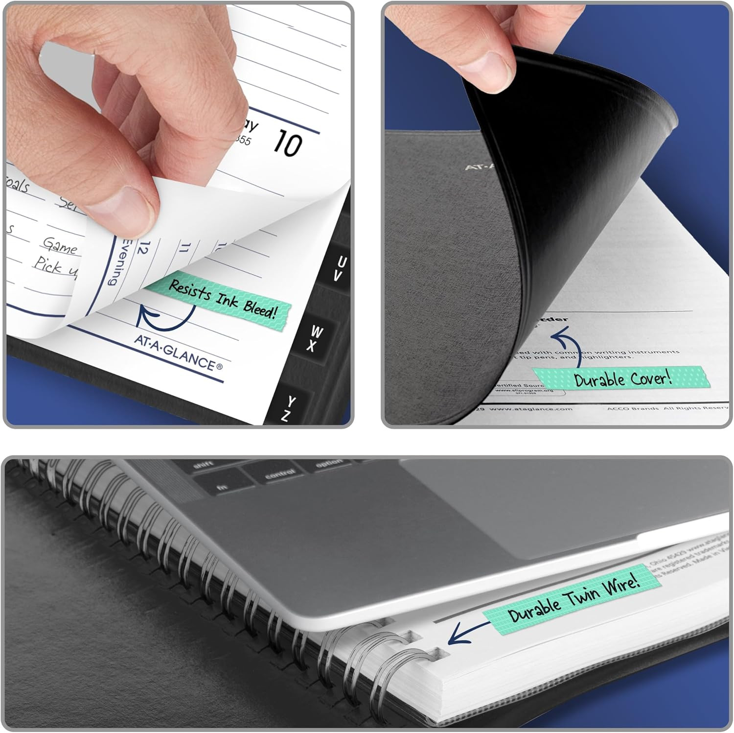 2027 Dayminder Weekly Appointment Book Planner, 5″ x 8″, Black