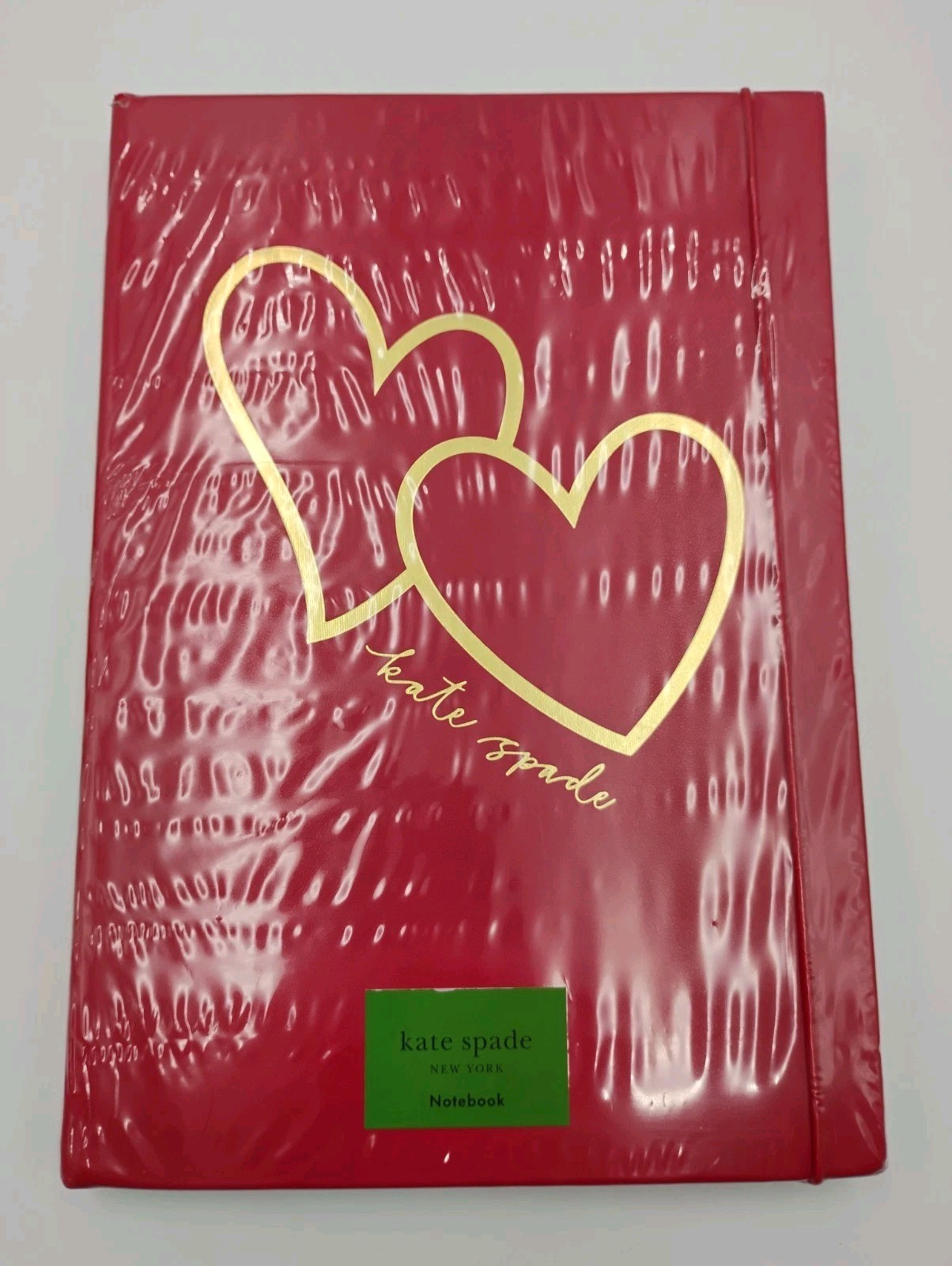 Kate Spade New York HEARTS TAKE NOTE NOTEBOOK 168 Lined Pages/Ribbon/Pocket