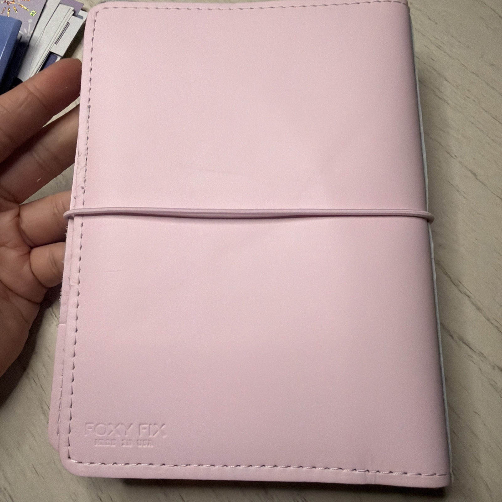 New Foxy Fix B6 Leather Pink Travelers Notebook Inserts Stickers + Mystery Gifts