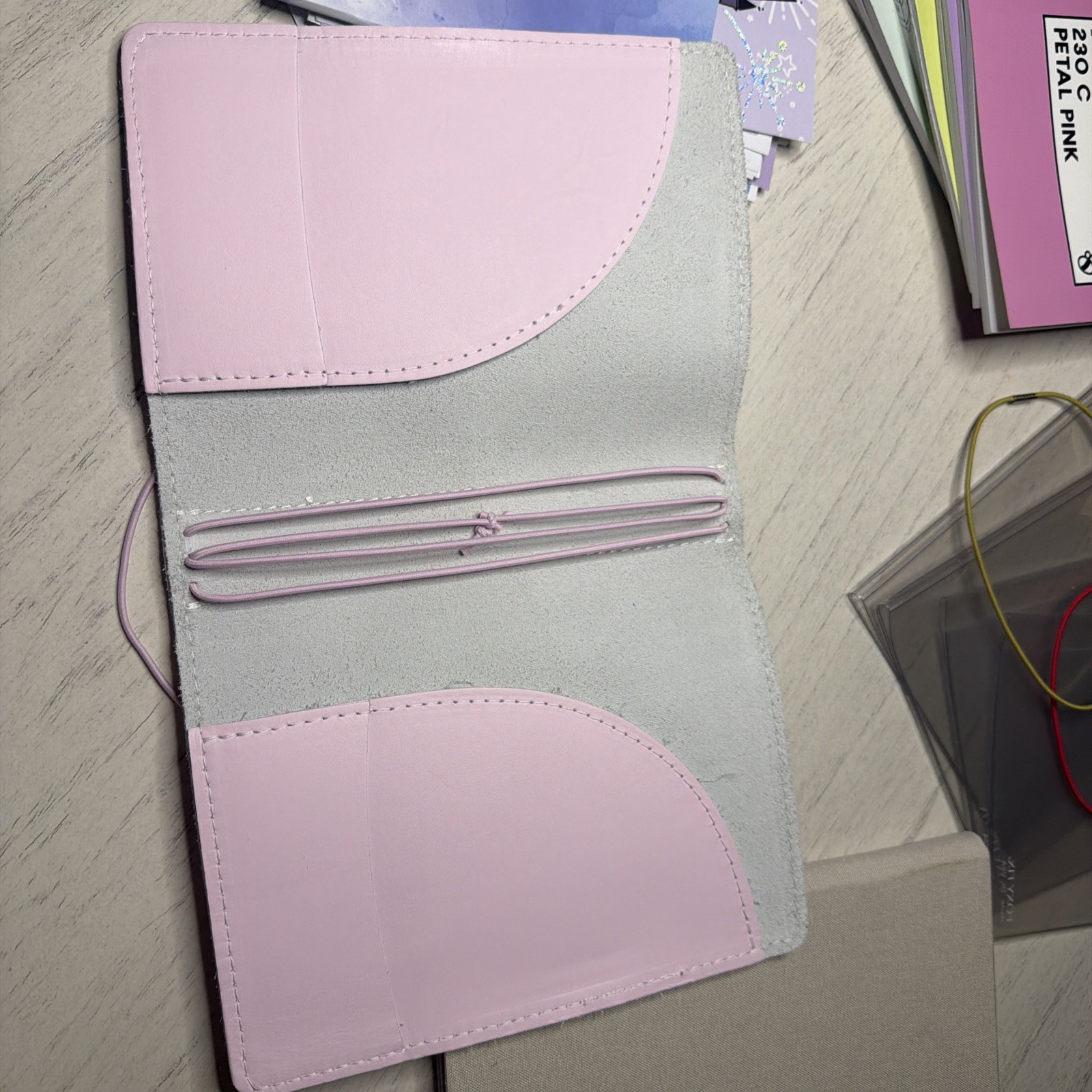 New Foxy Fix B6 Leather Pink Travelers Notebook Inserts Stickers + Mystery Gifts